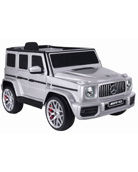 Elektrinė mašinėlė vaikams Mercedes G63 S306-1, sidabrinė