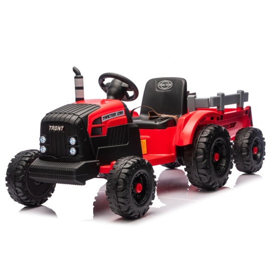 Red electric tractor CH9959B with trailer Electric machines for children