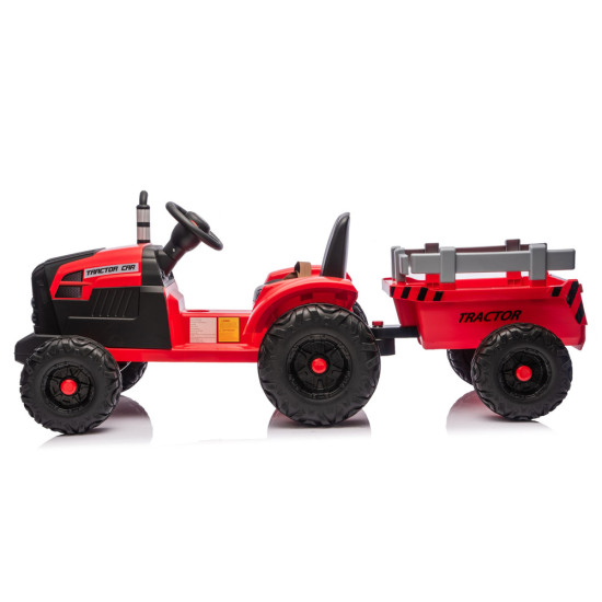 Red electric tractor CH9959B with trailer Electric machines for children