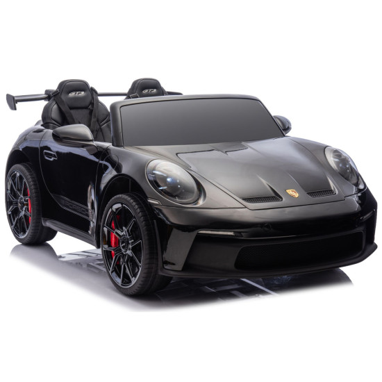 Juodas elektrinis automobilis DK-P911 Porsche GT3 Elektrinės mašinėlės vaikams