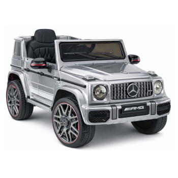 Электрическая машинка для детей Mercedes AMG G 63, серебристая