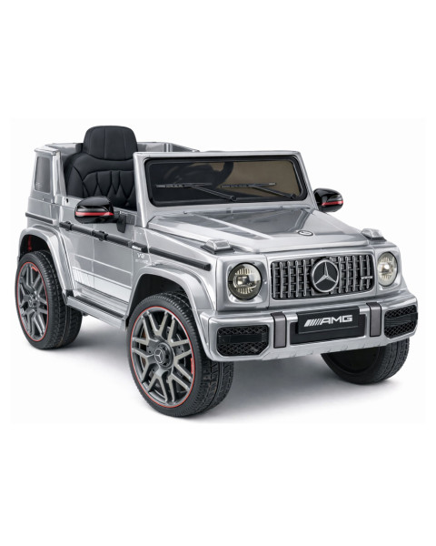 Elektrinė mašinėlė vaikams Mercedes AMG G 63, sidabrinė