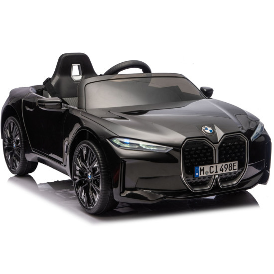 Juodas akumuliatorinis automobilis BMW i4 4x4 JE1009 Elektrinės mašinėlės vaikams