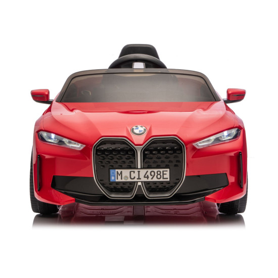 Raudonas akumuliatorinis automobilis BMW i4 4x4 JE1009 Elektrinės mašinėlės vaikams