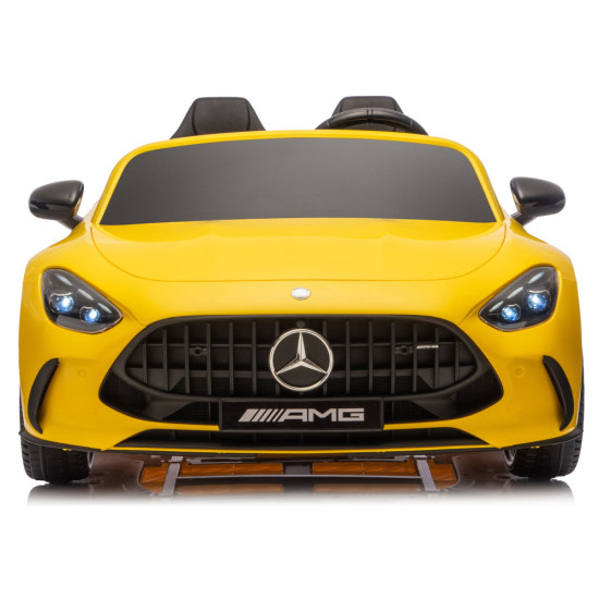 Geltonas Mercedes GT63 AMG DK-GT63“ 24 V akumuliatorinis automobilis Elektrinės mašinėlės vaikams