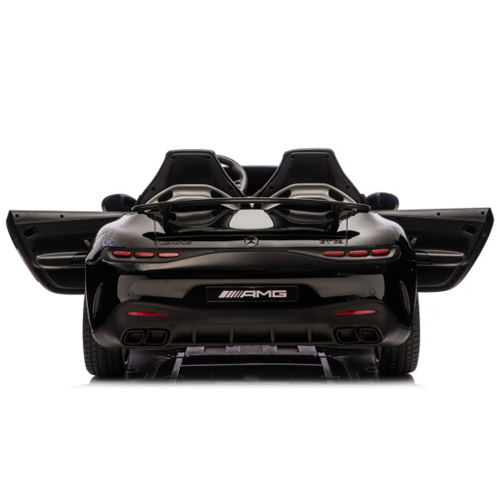 Juodas Mercedes GT63 AMG DK-GT63 24 V automobilis Elektrinės mašinėlės vaikams