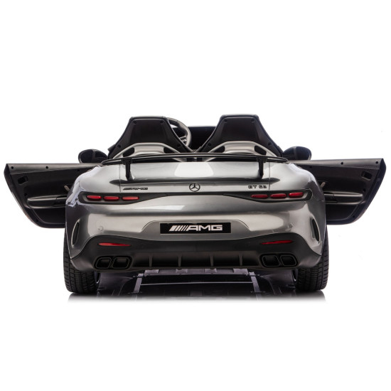 Pilkas Mercedes GT63 AMG DK-GT63 24 V elektrinis vaikiškas automobilis Elektrinės mašinėlės vaikams