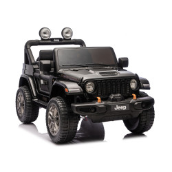 Juodas elektrinis automobilis Jeep Rubicon DK-JWR556