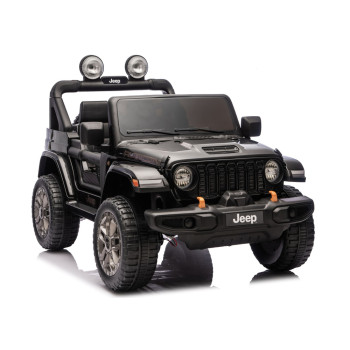Чёрный электромобиль Jeep Rubicon DK-JWR556