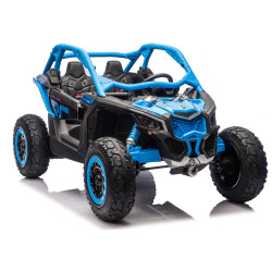 Mėlynas akumuliatorinis automobilis Maverick CAN-AM Turbo Strong Air 