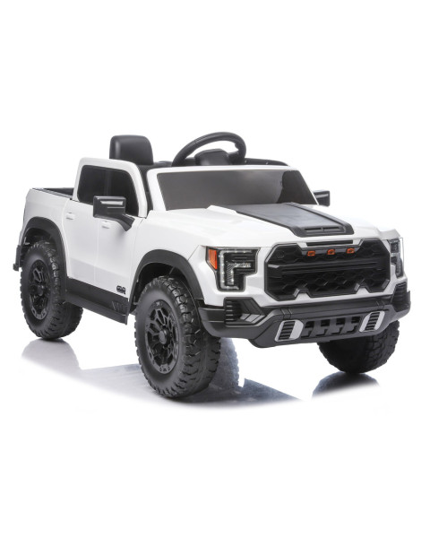 Akumuliatorinis baltas automobilis 4x4 P4 