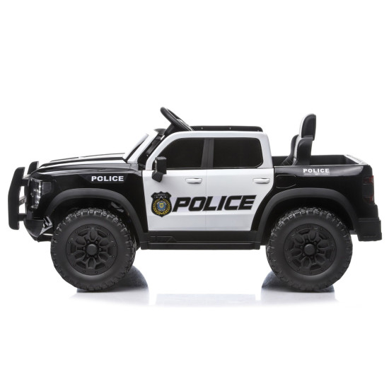 Juodas policijos akumuliatorius automobiliui 4x4 P5 12 V, 7 Ah, Elektrinės mašinėlės vaikams