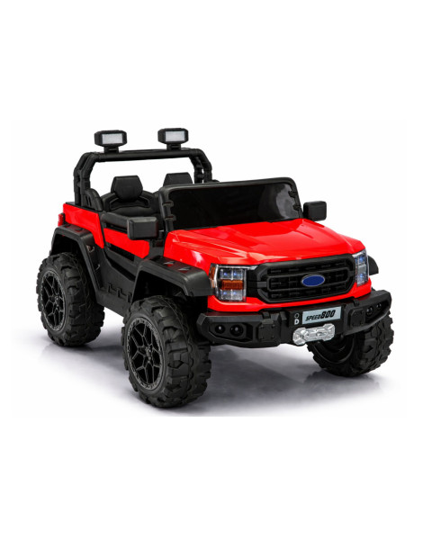 Raudonas akumuliatorinis automobilis 4x4 22F