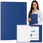 Blue A4 Cardboard Document Folder
