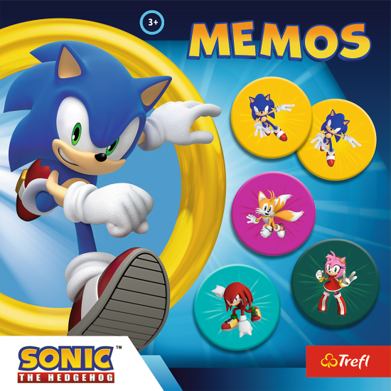 Vaikų atminties žaidimas Memos Sonic The Hedgehog Trefl 02897 Stalo ir sporto žaidimai