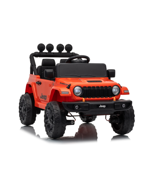 Elektrinė mašinėlė vaikams Jeep Rubicon DK-JWR558, oranžinė
