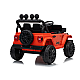 Vaikiškas oranžinis akumuliatorinis visureigis Jeep Rubicon DK-JWR558