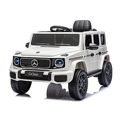 Mercedes G 4x4 24 V 2580 baltas akumuliatorinis automobilis