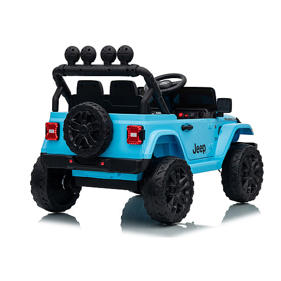 Jeep Rubicon DK-JWR558 šviesiai mėlynas akumuliatorinis automobilis