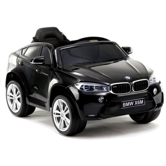 Juodas BMW X6 akumuliatorinis automobilis Automobiliai