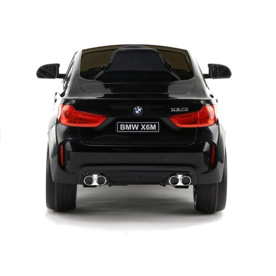 Juodas BMW X6 akumuliatorinis automobilis Automobiliai
