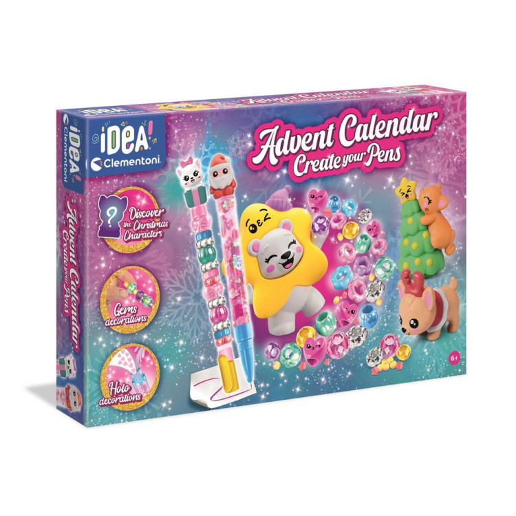 Adventtikalenteri Luo omat kynät Clementoni 18485