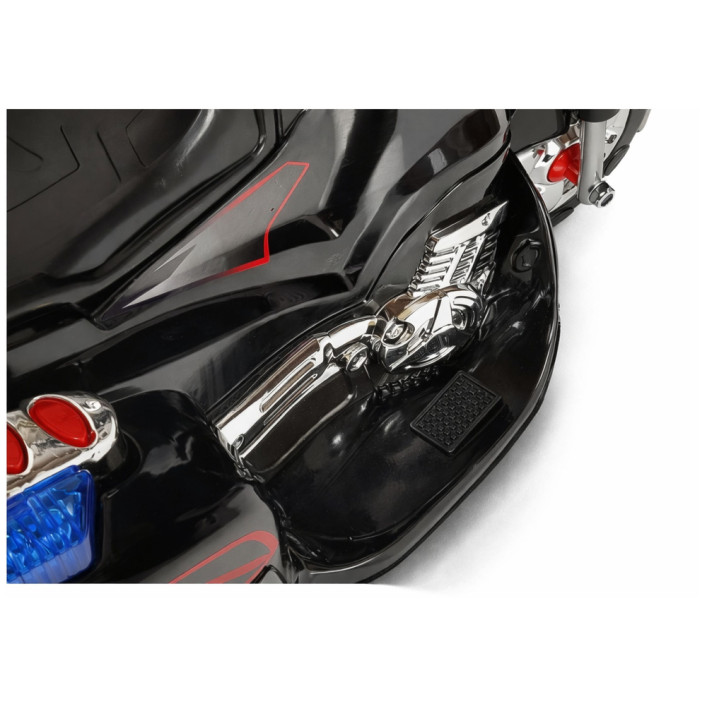 Elektrinis juodas motociklas HC8051 Elektrinės mašinėlės vaikams