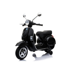 Juodas akumuliatorinis motoroleris Vespa