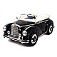 Retro stiliaus juodas akumuliatorinis automobilis LS-618 Mercedes 300S