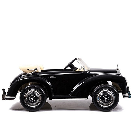Retro stiliaus juodas akumuliatorinis automobilis LS-618 Mercedes 300S