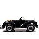 Retro stiliaus juodas akumuliatorinis automobilis LS-618 Mercedes 300S