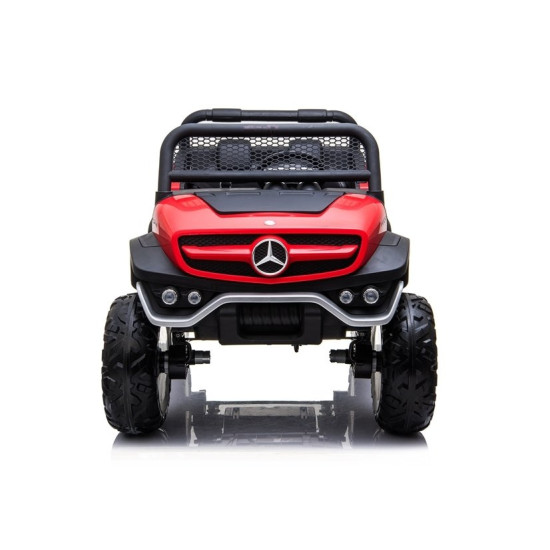 Mercedes Unimog elektrinis raudonas automobilis Automobiliai