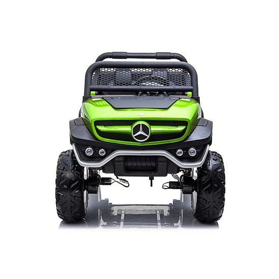 Zielony samochód Mercedes na akumulator Samochody