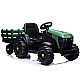 Electric Green Tractor with Trailer BDM0925 