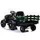 Electric Green Tractor with Trailer BDM0925 