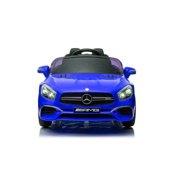 Mėlynas elektrinis automobilis Mercedes SL65 S