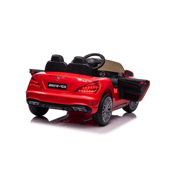 Raudonas elektrinis automobilis Mercedes SL65 S Elektrinės mašinėlės vaikams