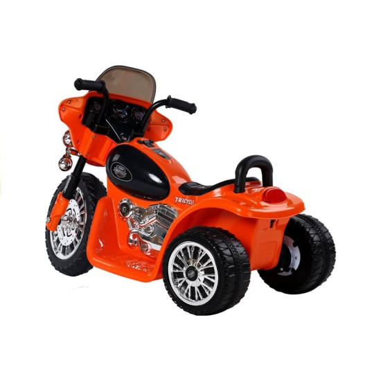 Įkraunamas oranžinis motociklas JT568 Elektrinės mašinėlės vaikams