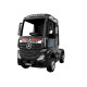Elektrinis juodas vilkikas Mercedes Actros Elektrinės mašinėlės vaikams