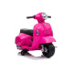 Rožinės spalvos elektrinis motoroleris Vespa GTS 300 Mini