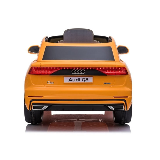 Audi Q8 JJ2066 akumuliatorinis geltonas automobilis Elektrinės mašinėlės vaikams