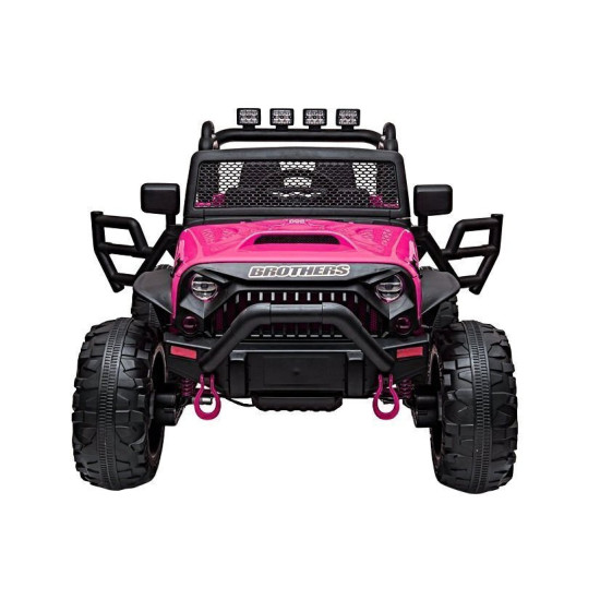 Rožinis elektrinis visureigis Jeep JC666