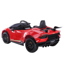 Elektrinis raudonas automobilis Lamborghini Huracan