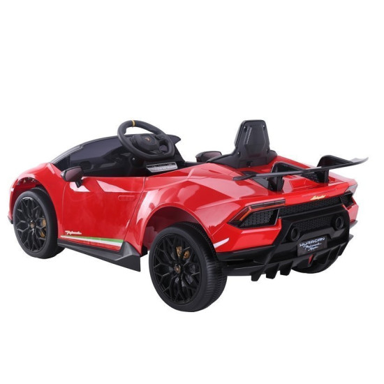 Elektrinis raudonas automobilis Lamborghini Huracan