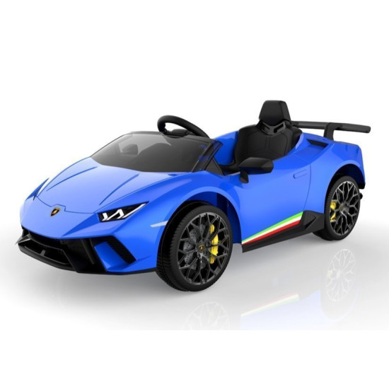 Elektrinis mėlynas automobilis Lamborghini Huracan