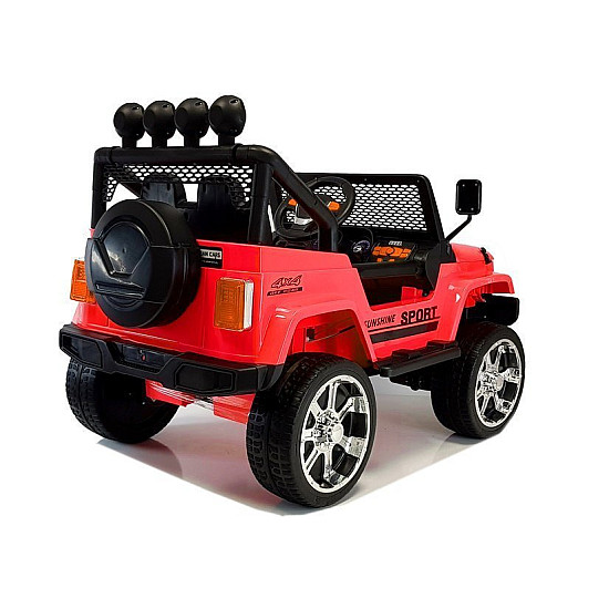 Raudonas elektrinis visureigis S2388 Automobiliai