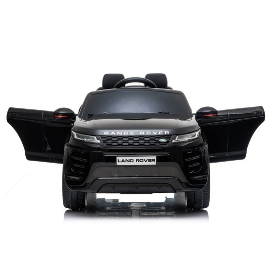 Juodas akumuliatorinis automobilis Range Rover Evoque Elektrinės mašinėlės vaikams