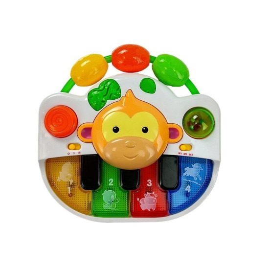 Pianinas k9dikiams su beždžionėle „Sound of Light“ Kūdikiams