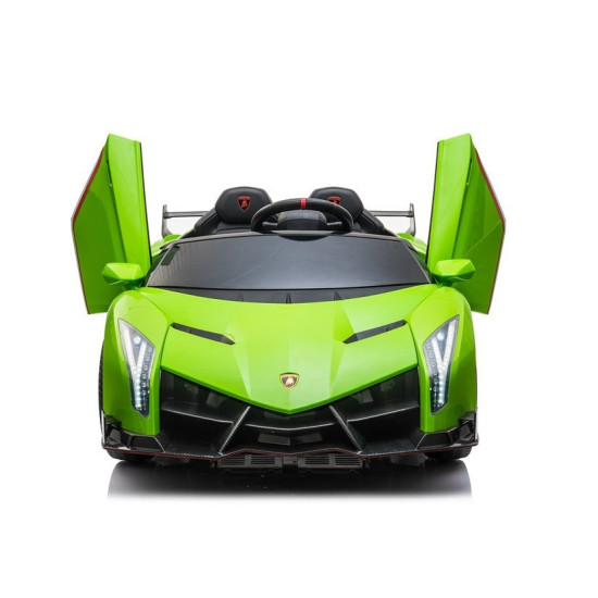 Lamborghini Veneno elektrinis žalias automobilis