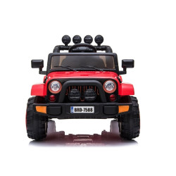 Raudonas akumuliatorinis automobilis BRD-7588